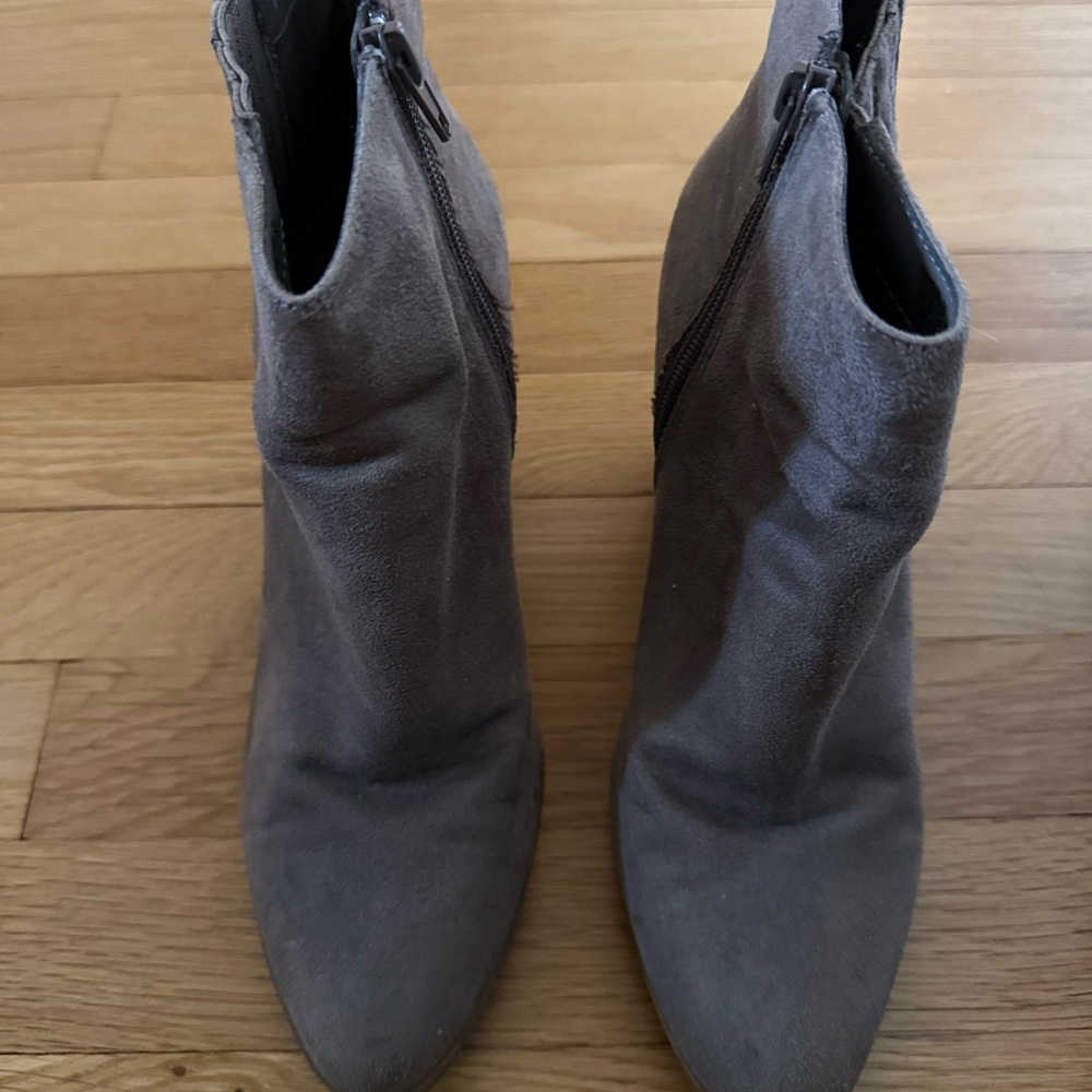 Madden Girl Charcoal Ankle Booties